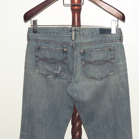 Abercrombie & Fitch distressed bootcut denim jeans - Picture 6 of 8